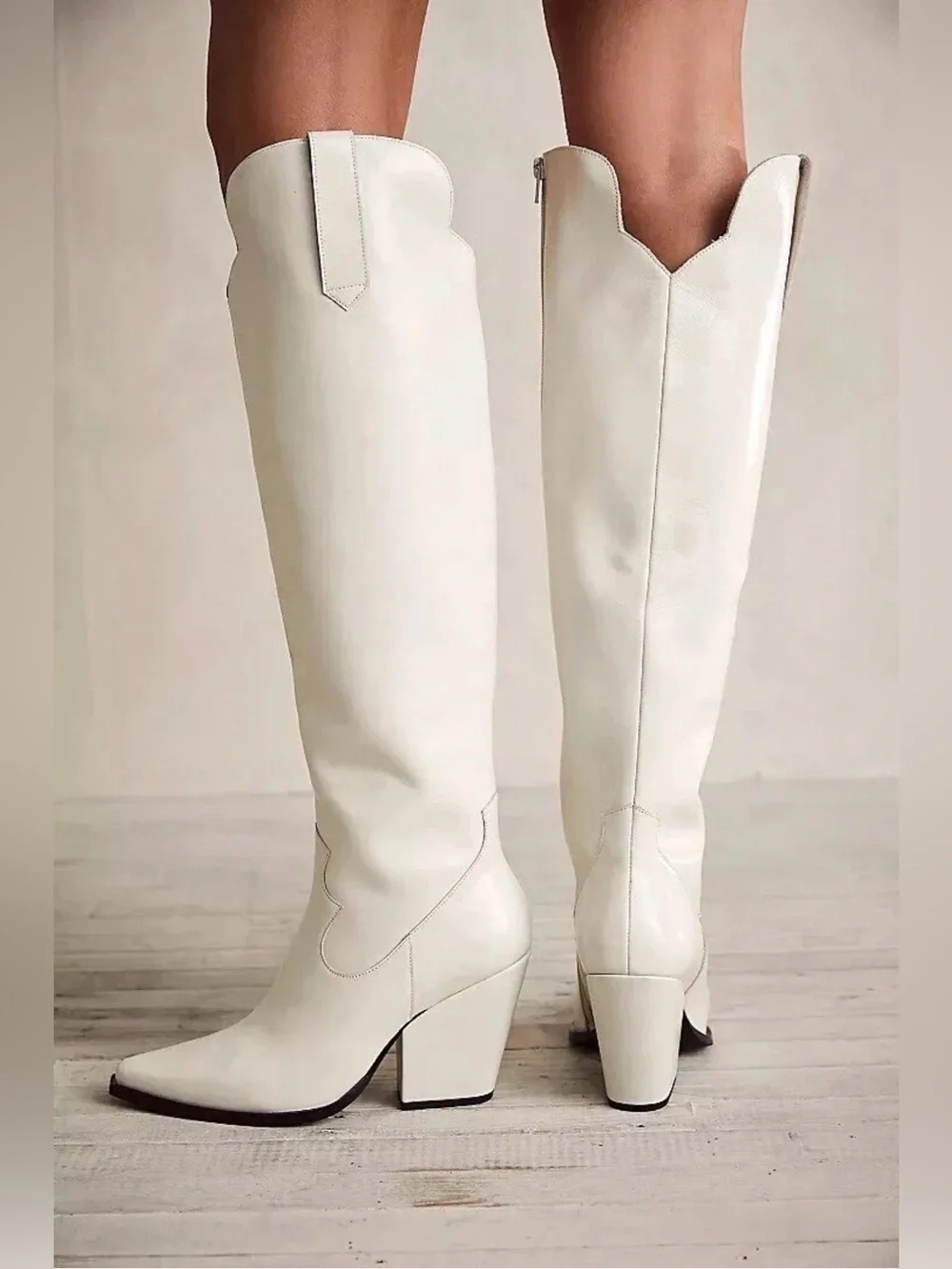 Jeffrey Campbell x Free People Iris Over The Knee Cowboy Western Boots size 6